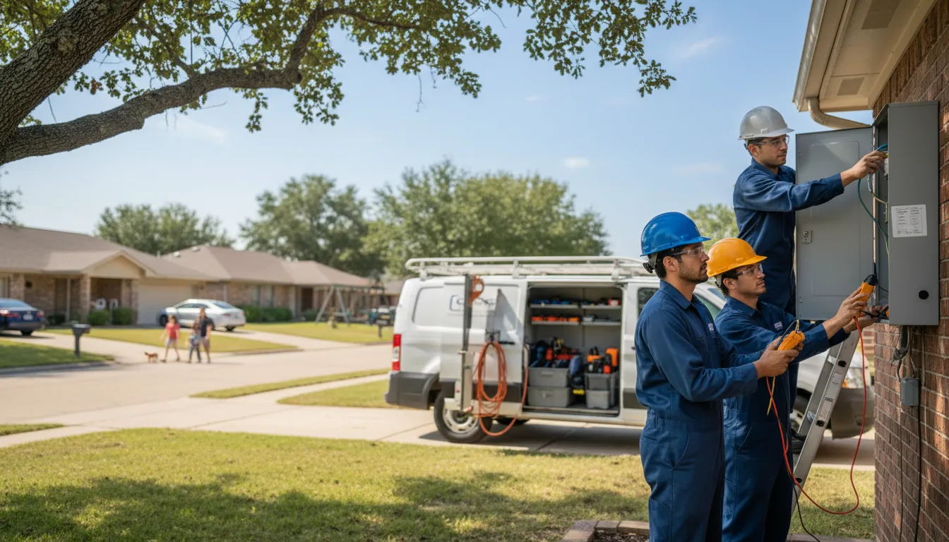 Certified electrician providing emergency electrical services in Red Rock, OK